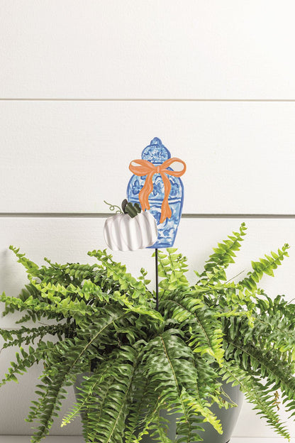 Pumpkin Topiary Garden Stakes