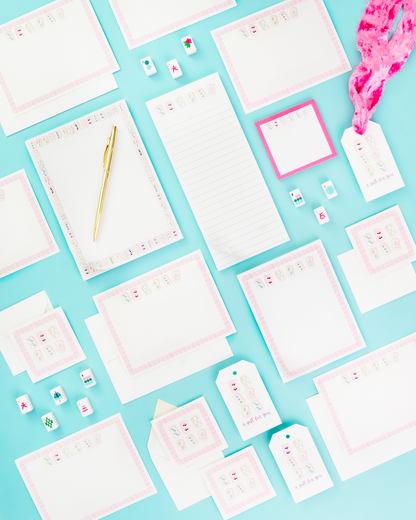 Bam Let's Mahj Mahjong 5x7 Notepad | 50 Sheets