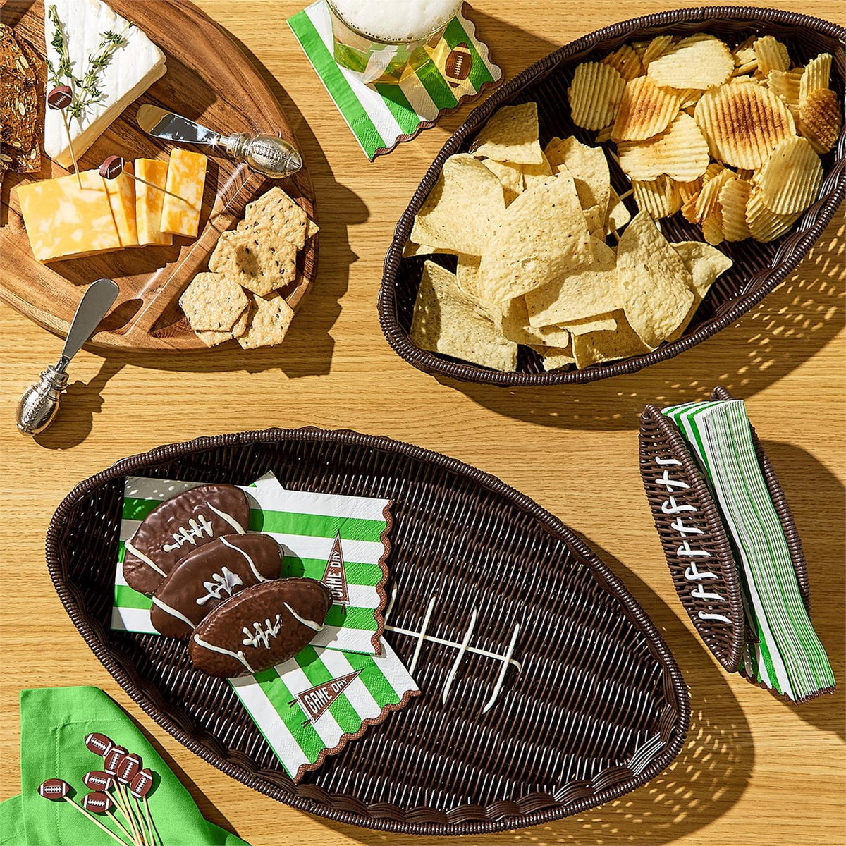 Game Day Football Tray Including 2 Sizes