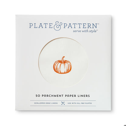 Pumpkin Spice Flat Plate Liners