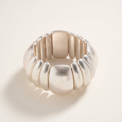 Vintage Domed Shaped CCB Bead Stretch Bracelet