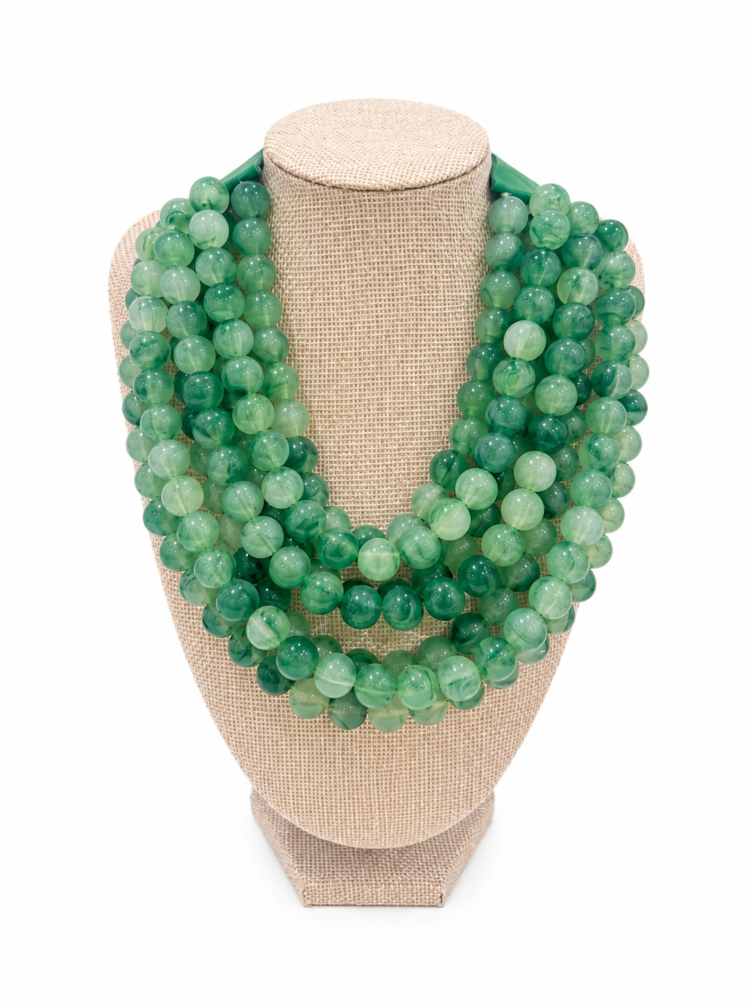 Agate Ball Bead Necklace