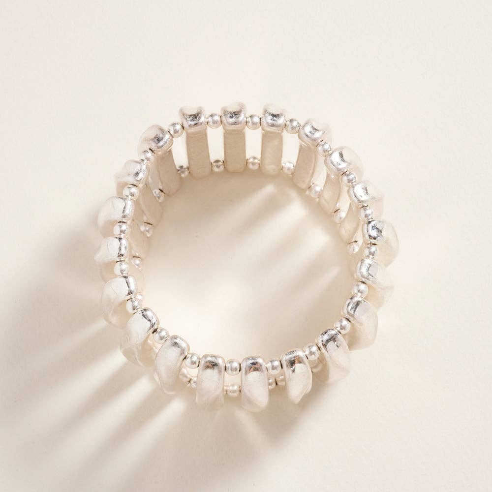 Classic Vintage Domed Shaped CCB Stretch Bracelet