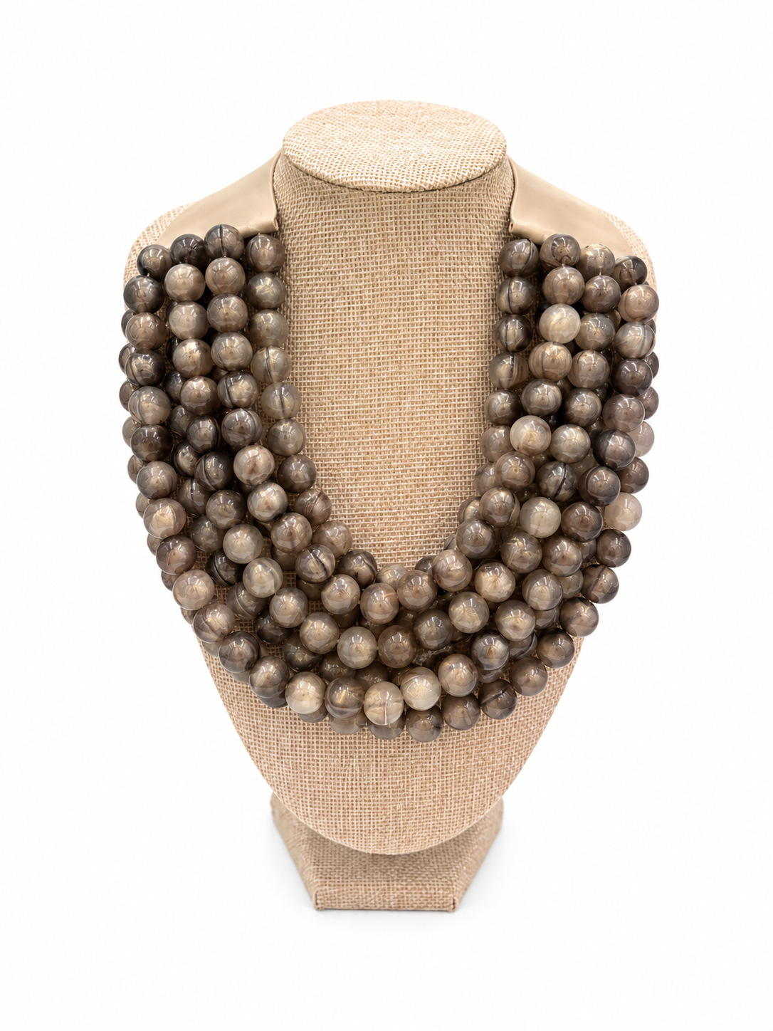 Agate Ball Bead Necklace