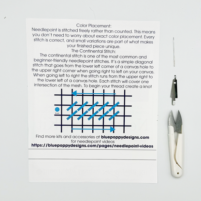 Golf Cart Needlepoint Kit