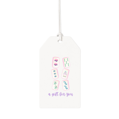 Bam Let's Mahj Mahjong Hanging Gift Tag | Set of 10