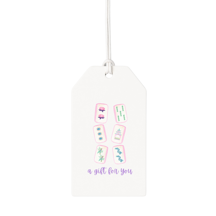 Bam Let's Mahj Mahjong Hanging Gift Tag | Set of 10