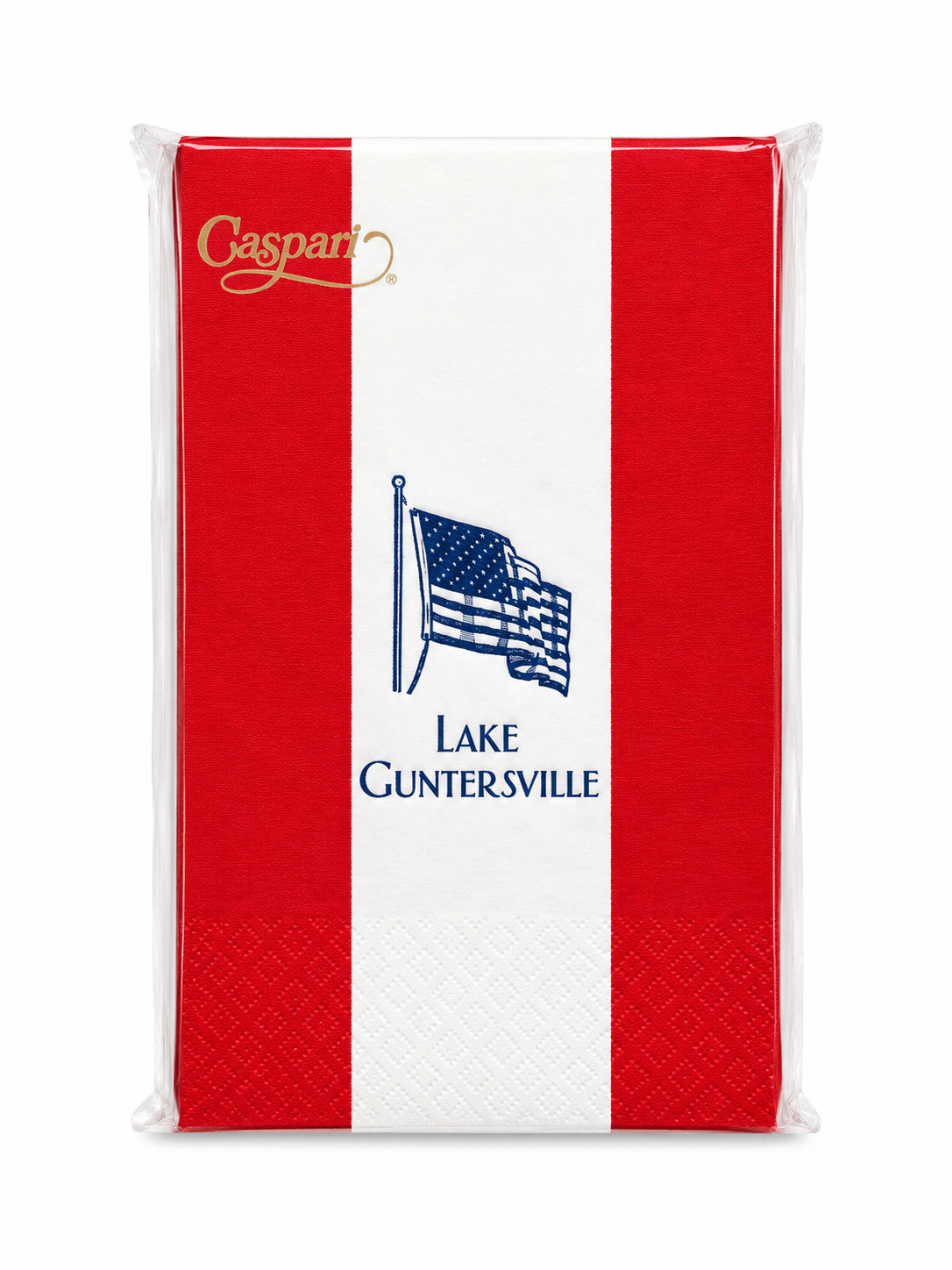 Guest Napkins - Lake Guntersville Red, White & Blue