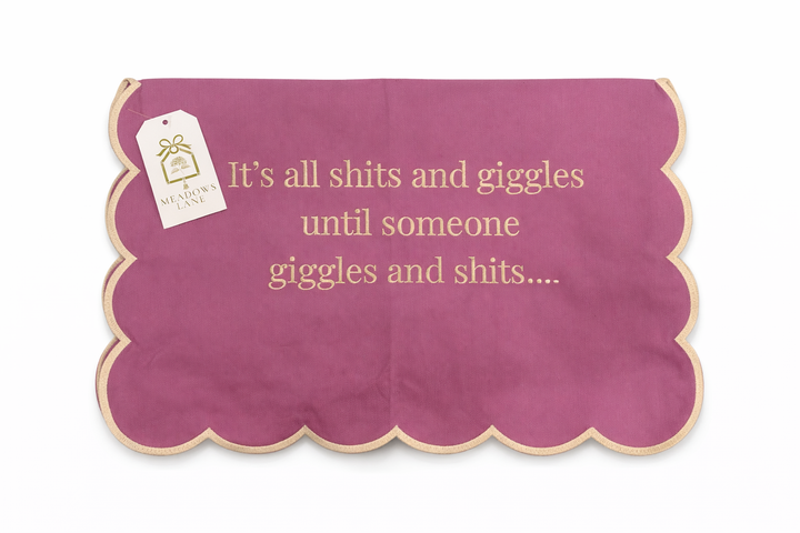 It's all shits and giggles Tea Towel