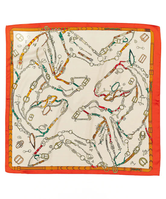 Orange Chain Scarf