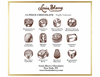 12pc Gracie Studio Square: Traditional Truffles