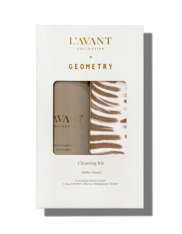 Ambre Santal Cleaning Kit w/Geometry Towel