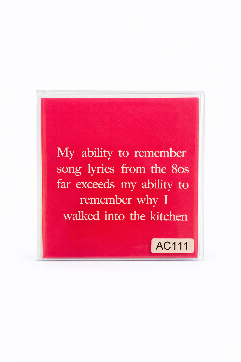 My ability to remember song lyrics Coasters