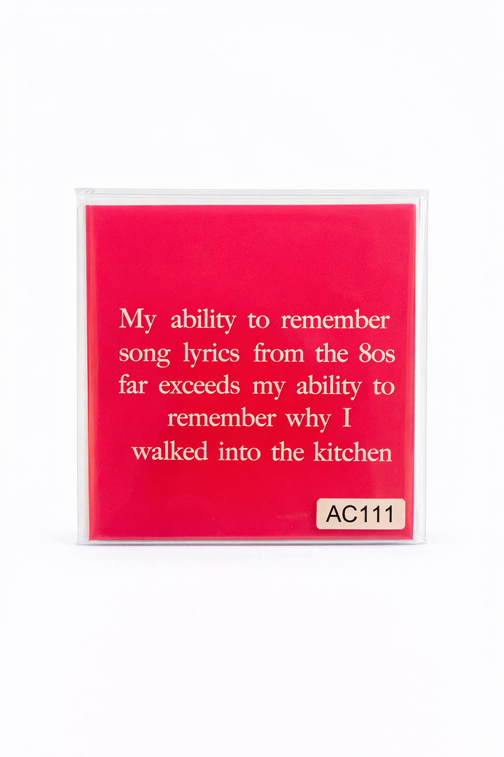 My ability to remember song lyrics Coasters