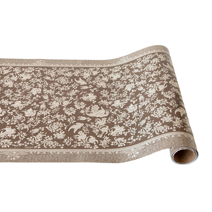 Brown Regal Peacock Runner - 20" x 25'