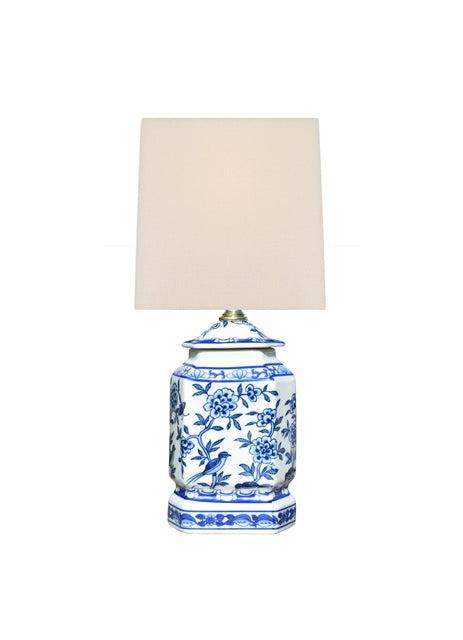 Blue & White Porcelain Mini Hexagonal Lamp