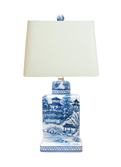 Blue and White Lamp