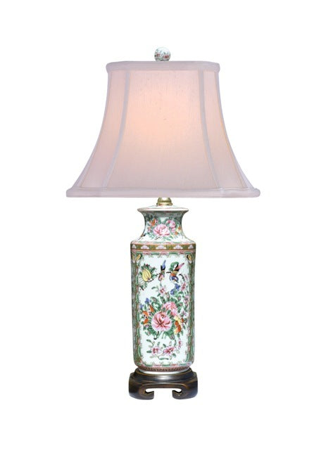 Rose Medallion Lamp with Base