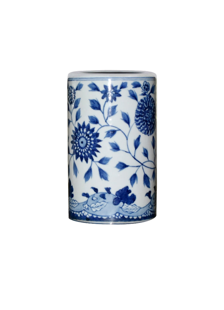 Blue & White Porcelain Pencil Holder