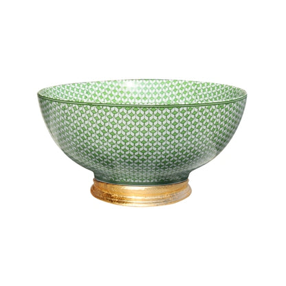 Fish Scale Bowl with Gold Base