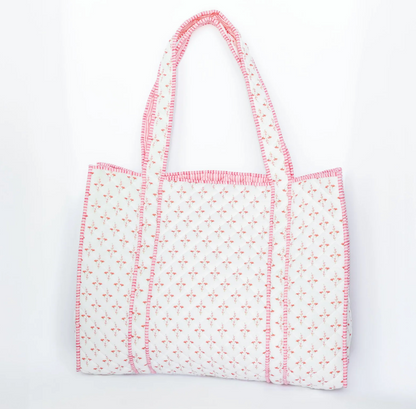 Large Pink Multi Tote Bag