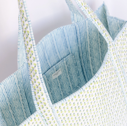 Large Abide Floral Tote Bag