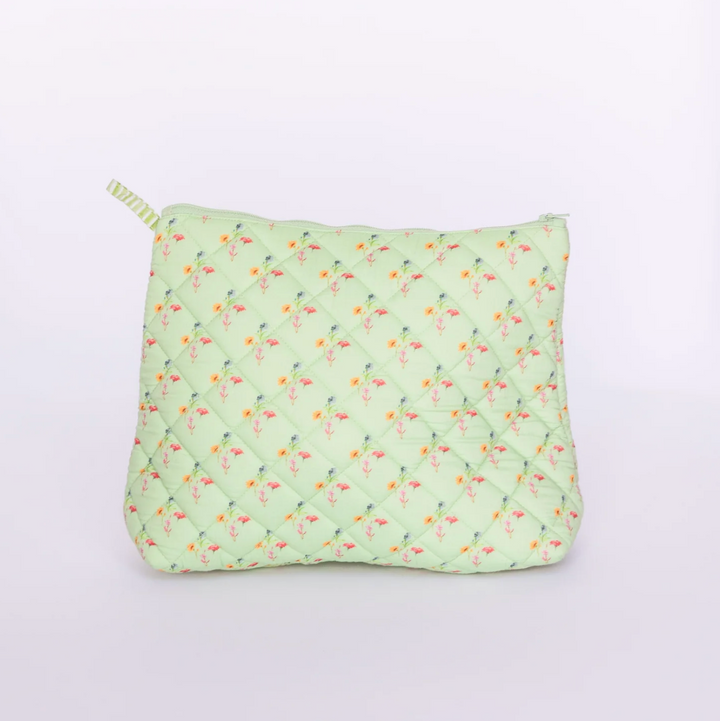 Large Green Multi Cosmetic Bag