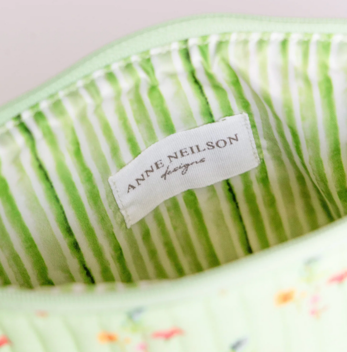 Large Green Multi Cosmetic Bag