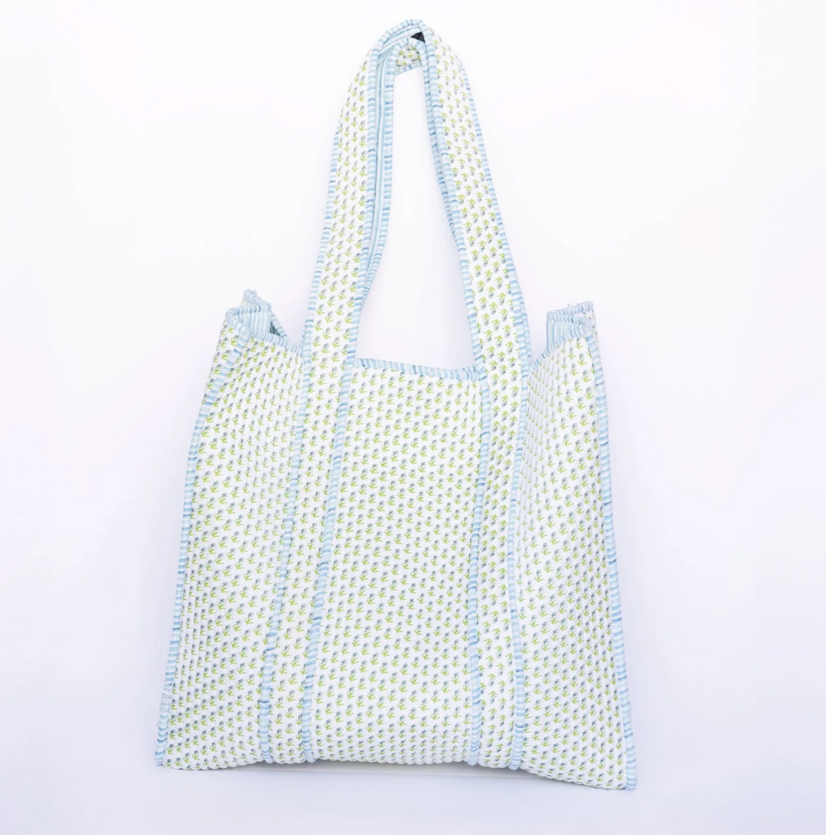 Small Abide Floral Tote Bag