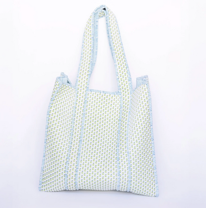 Small Abide Floral Tote Bag