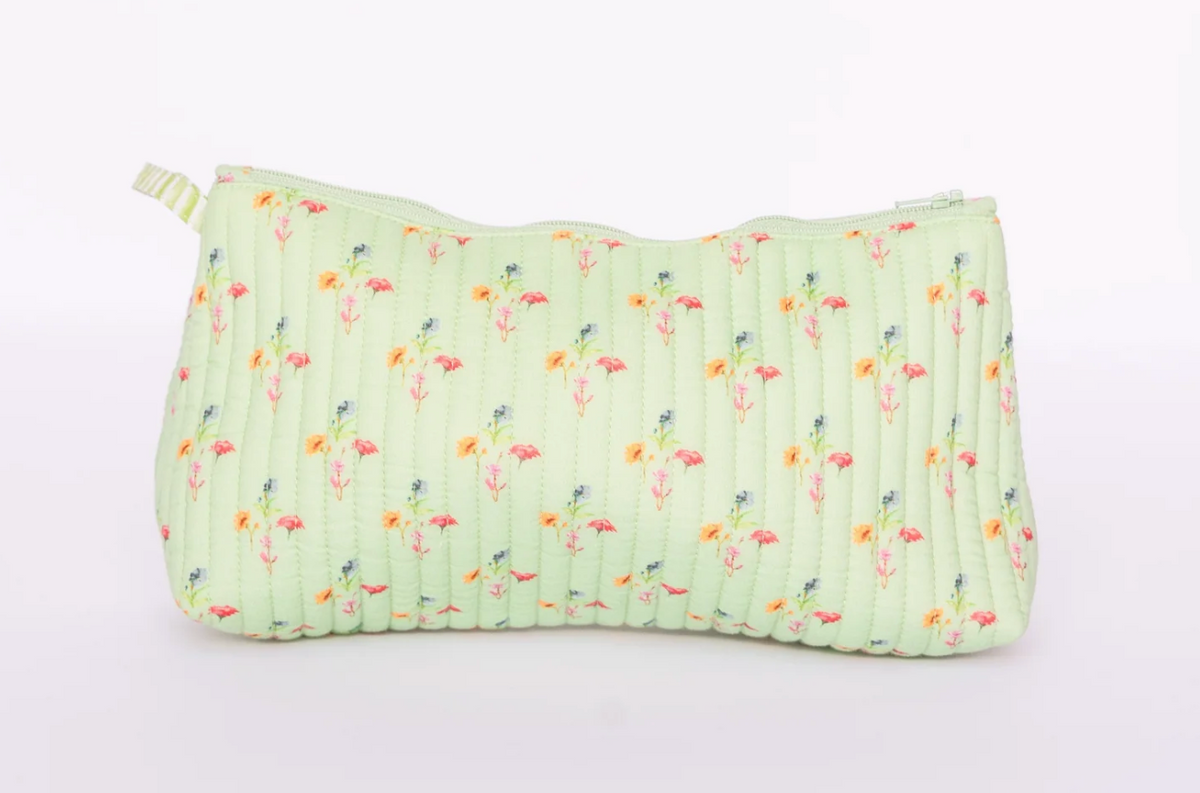 Small Green Multi Cosmetic Bag