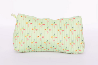 Small Green Multi Cosmetic Bag