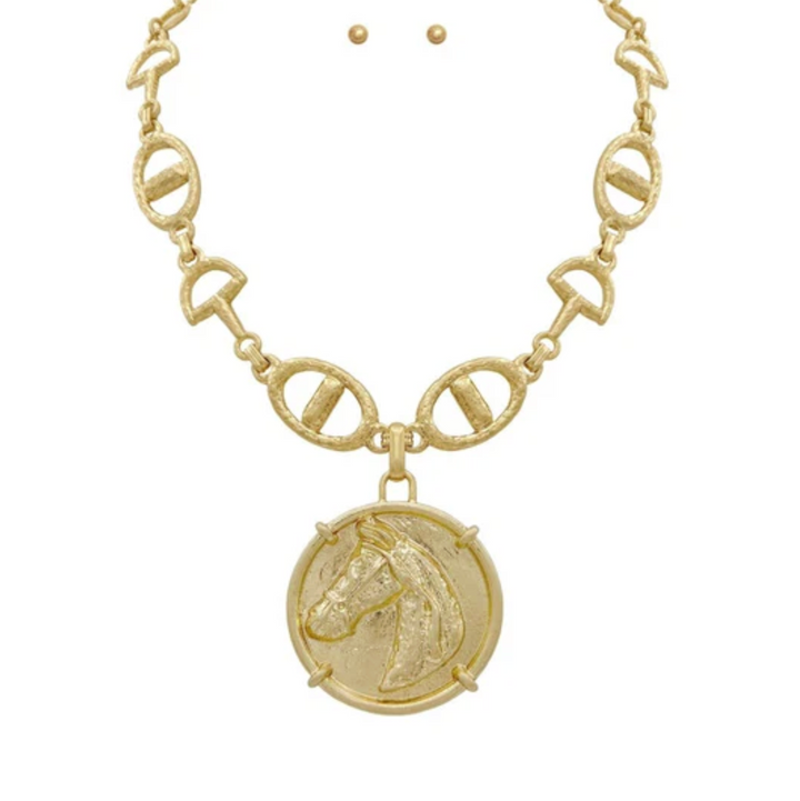 Horse-bit Coin Necklace