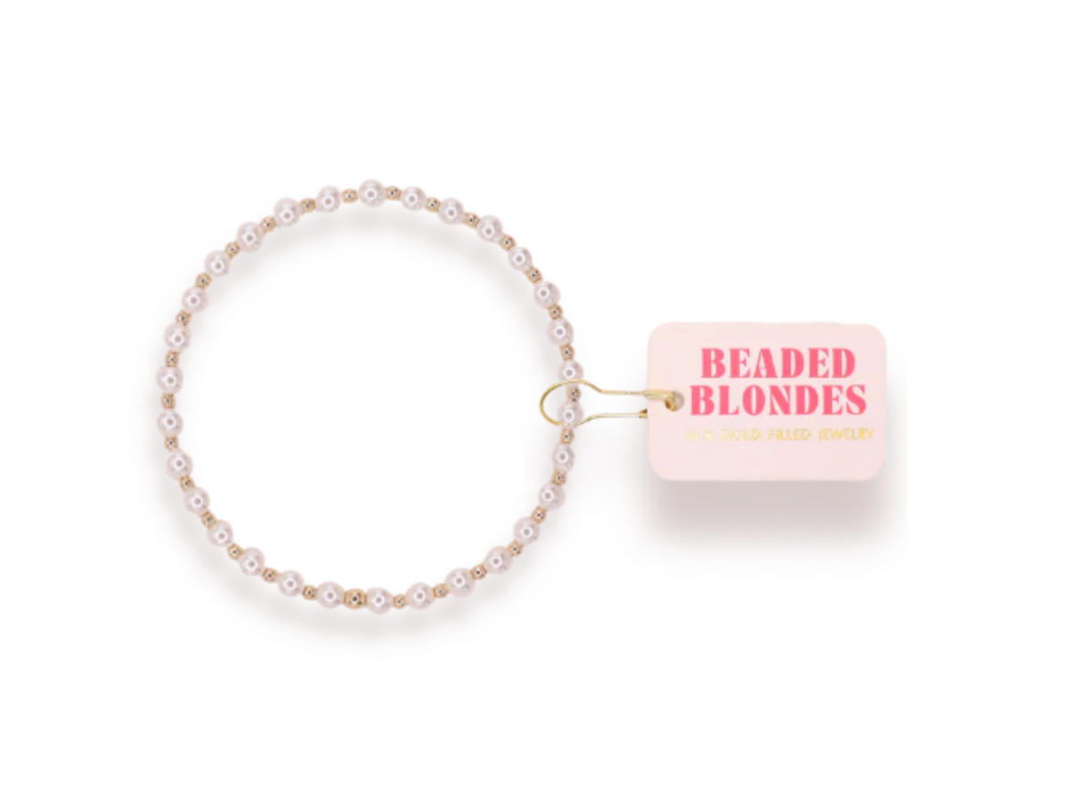 Mini Luci Pearl Bracelet in Gold