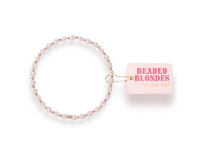 Mini Luci Pearl Bracelet in Gold