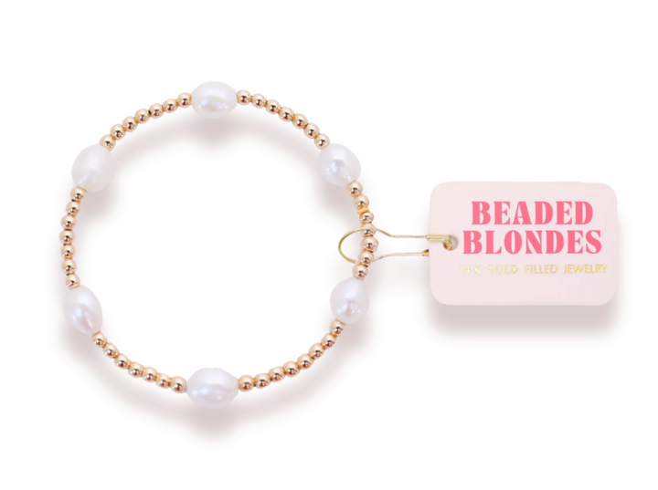 Pearl Poppi Bracelet in Gold
