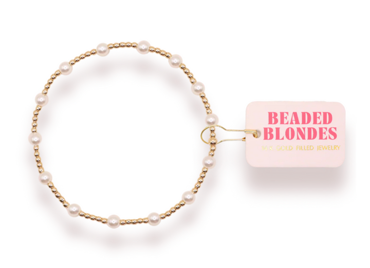 June Pearl Bracelet in Gold
