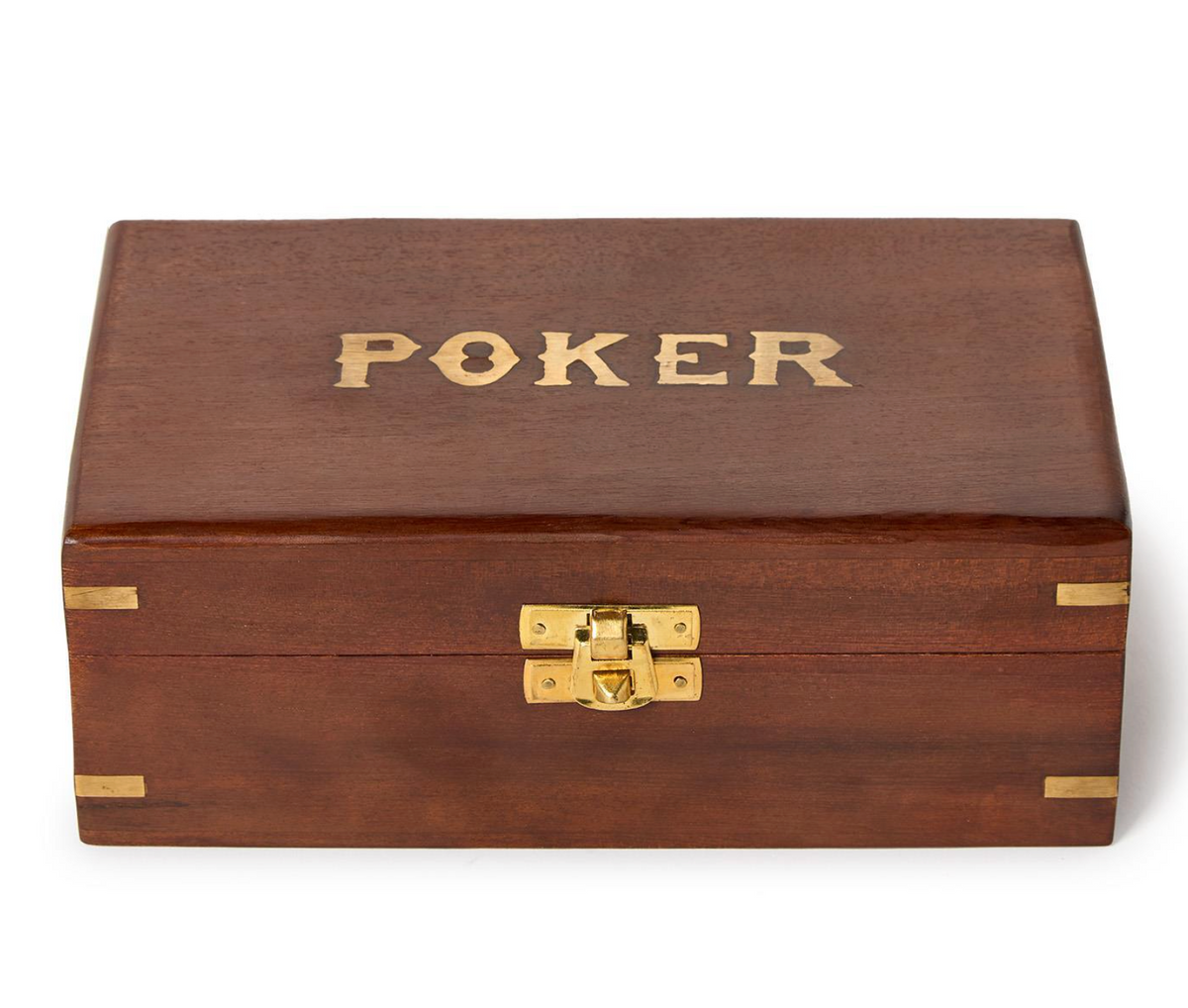 Poker Set in Hand-Crafted Wooden Box