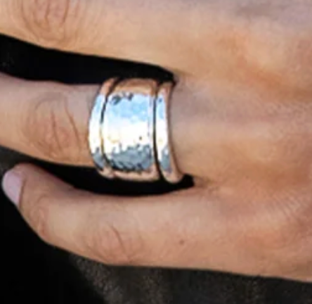 Cleopatra Slice Stacking Ring Set In Silver