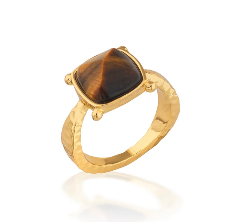Mystic Tigers Eye Gem Ring