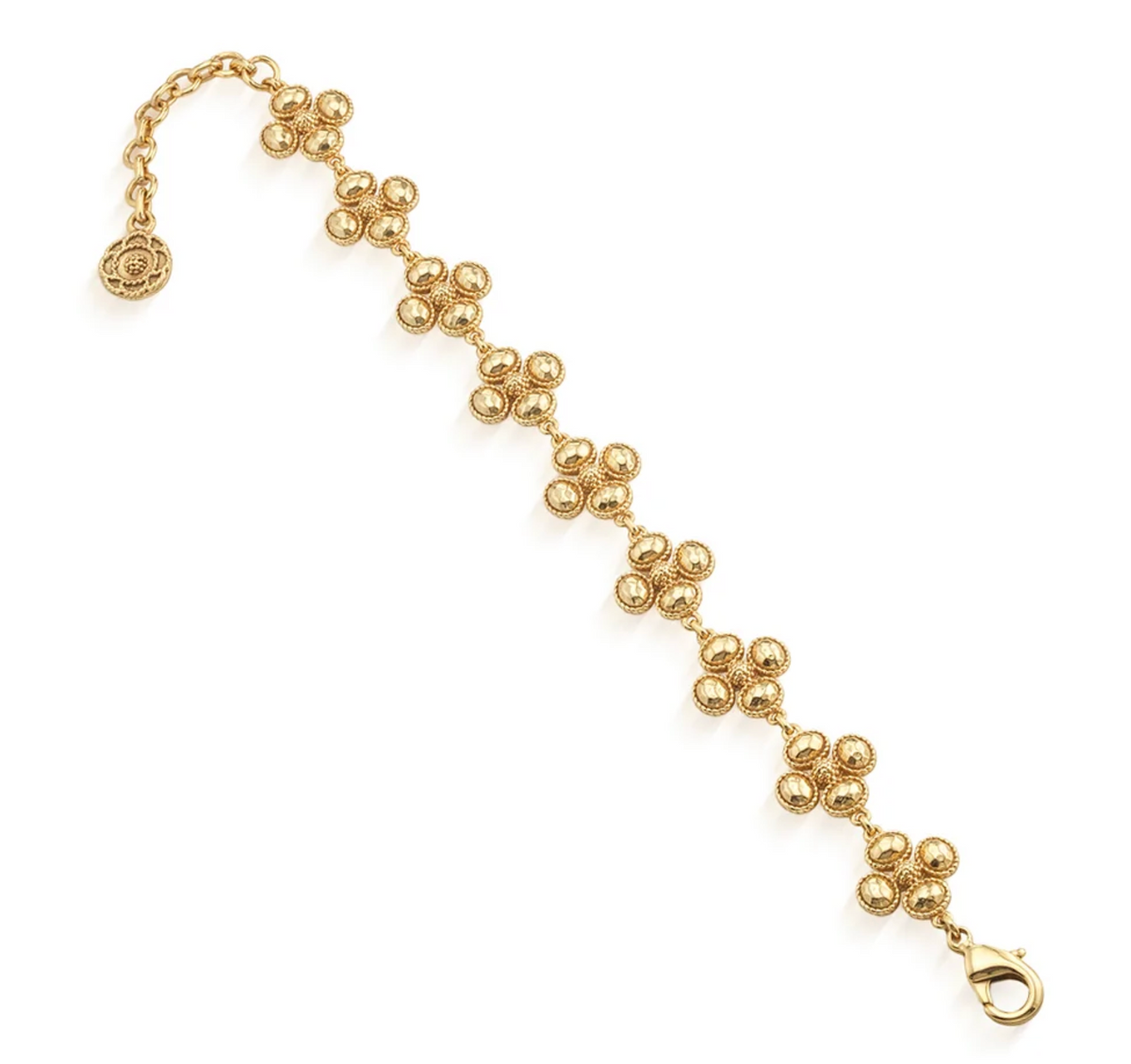 Berry Clover Linear Gold Bracelet