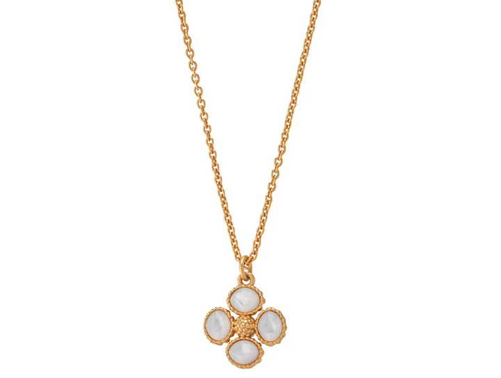 Berry Clover Double Sided Charm Necklace