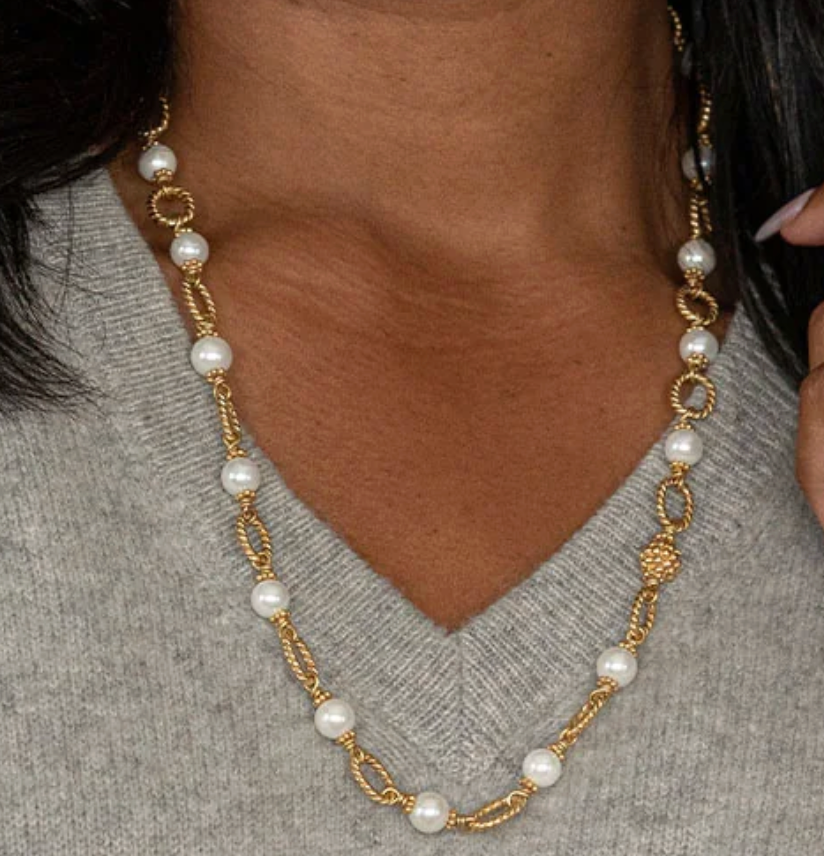 Berry and Bead Chain Necklace