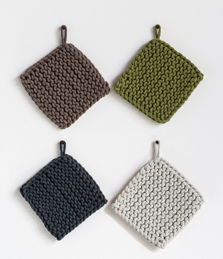 Cotton Crocheted Pot Holder