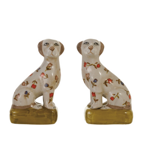Vintage Reproduction Tulip Dogs - Set of 2