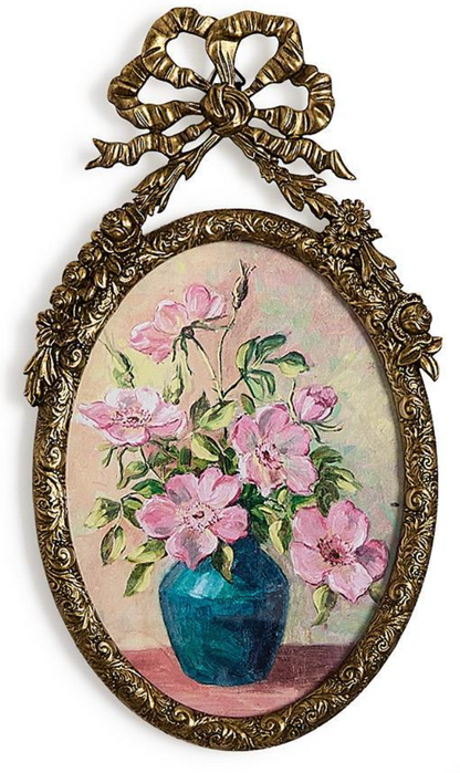 Heirloom Antique Bow and Flower Hanging Frames Incl 3 Sizes