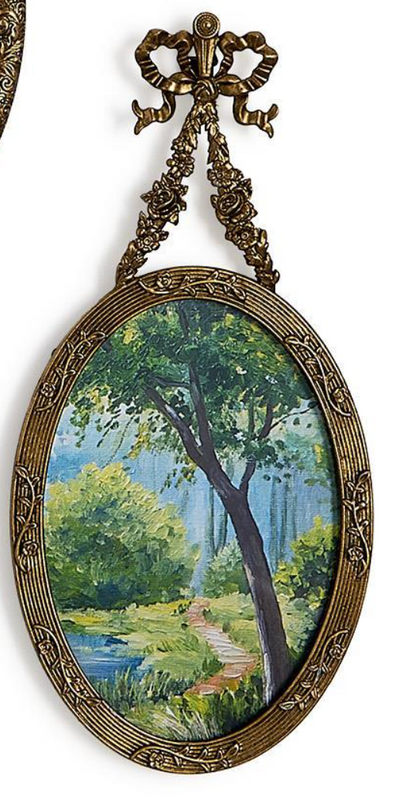 Heirloom Antique Bow and Flower Hanging Frames Incl 3 Sizes