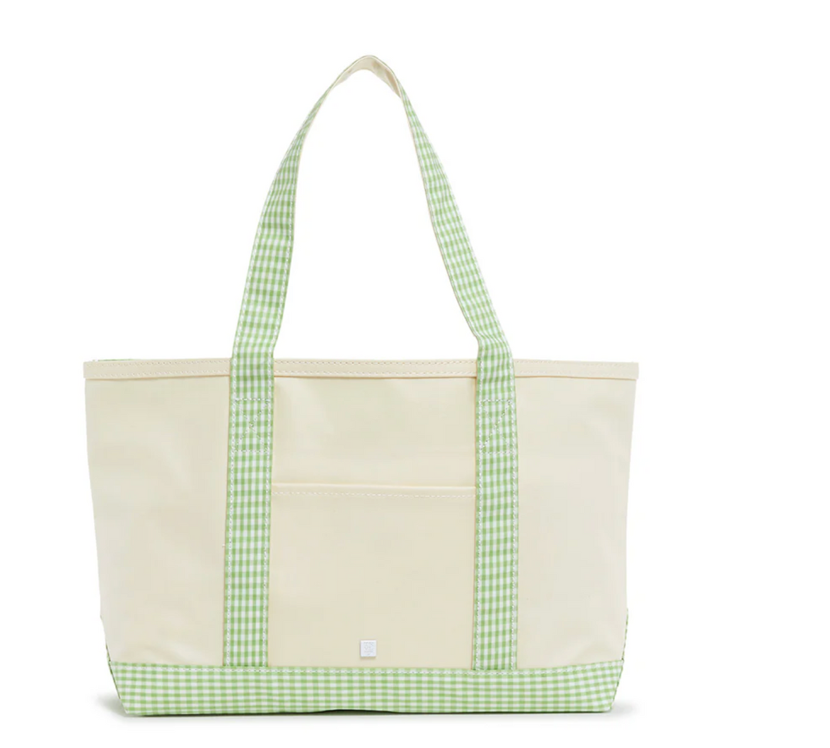 MEDIUM TOTE - COATED CANVAS NATURAL WITH TRIM