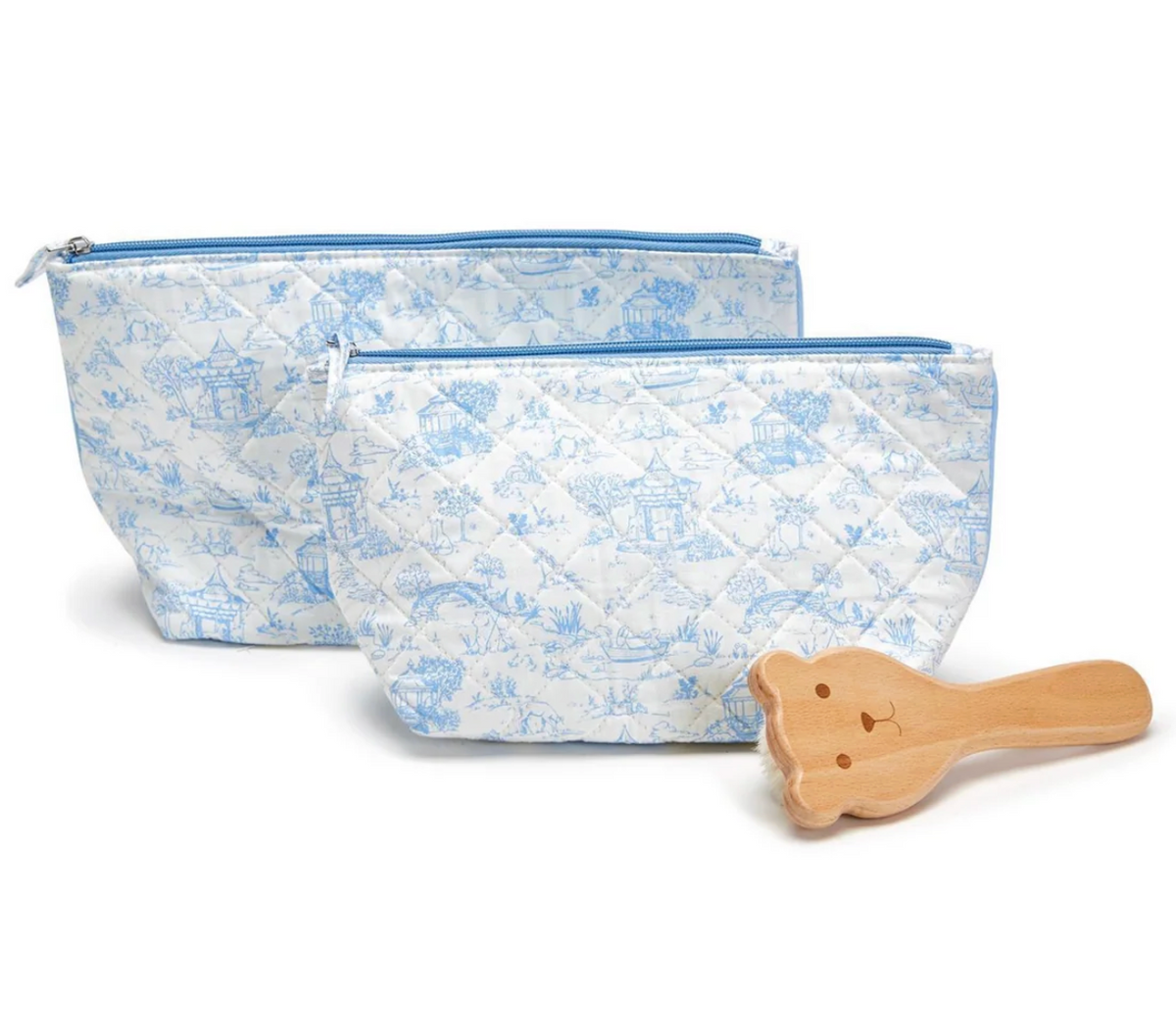 Animal Toile Pouch - Set of 2