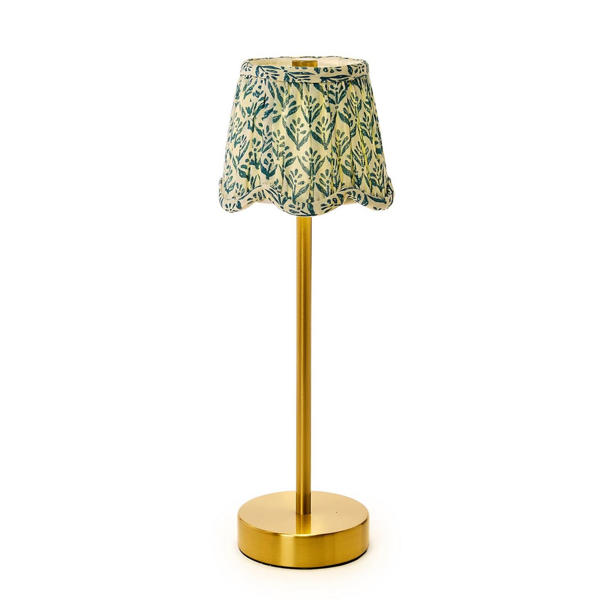 Scalloped Floral Fabric Lampshade